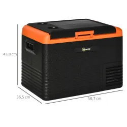 Nevera Portátil Eléctrica 40L Refrigerador de Coche 12V/24V hasta -20? con Pantalla LED Táctil 58,7x36,5x43,8cm ... - Ogal.Es