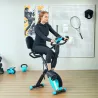 Bicicleta Estática Plegable Silenciosa con Resistencia Magnética Monitor LCD y Bandas para Brazos 43x97x109 cm V... - Ogal.Es