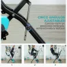 Bicicleta Estática Plegable Silenciosa con Resistencia Magnética Monitor LCD y Bandas para Brazos 43x97x109 cm V... - Ogal.Es