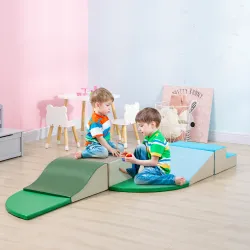 Juego de 6 Bloques de Espuma para Niños de 12-36 Meses Juguete Educativo de Construcción 150x100x24 cm Multicolor - Ogal.Es