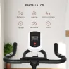 Bicicleta Estática con Volante de 8 kg Pantalla LCD Pulsómetro Sillín y Manillar Ajustables 103x48x115 cm Naranja - Ogal.Es
