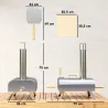 Mini Horno de Leña para Pizza con Piedra Refractaria Pala y Patas Plegables para Camping y Exterior 79x36x75 cm ... - Ogal.Es