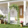 Arco de Jardín de Acero para Rosas y Plantas Trepadoras Arco de Boda para Plantas y Decoraciones 125x37x230 cm N... - Ogal.Es