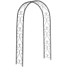 Arco de Jardín de Acero para Rosas y Plantas Trepadoras Arco de Boda para Plantas y Decoraciones 125x37x230 cm N... - Ogal.Es