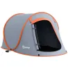 Tienda de Campaña Pop-Up para 2-3 Personas Plegable Impermeable de 2000 mm con Bolsa de Transporte 245x148x105 c... - Ogal.Es