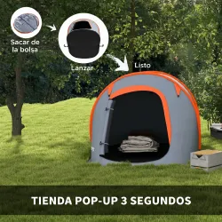 Tienda de Campaña Pop-Up para 2-3 Personas Plegable Impermeable de 2000 mm con Bolsa de Transporte 245x148x105 c... - Ogal.Es