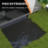 Tienda de Campaña Plegable para 2 Personas con Ventana y Bolsa Impermeable 3000 mm 210x150x110 cm Gris y Naranja - Ogal.Es