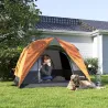 Tienda de Camping para 4 Personas Impermeable Fácil Instalación y Bolsa de Transporte Incluida 200x200x135 cm Gris - Ogal.Es