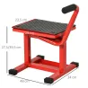 Elevador para Motocicletas con Manivela Altura Ajustable de 27,5/39,5 cm Base Antideslizante Carga 150kg Rojo y ... - Ogal.Es