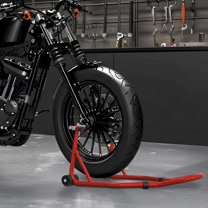 Caballete Moto Soporte Delantero Universal de Acero con Horquillas en U y L para Rueda 10" 17" 18" Carga 200 kg ... - Ogal.Es
