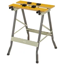Banco de Trabajo Plegable 4 en 1 Mesa de Trabajo con 4 Abrazaderas 2 Manivelas 62,5x60,5x78,5 cm Natural y Gris - Ogal.Es
