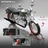 Caballete Moto Soporte Delantero Universal de Acero con Horquillas en U y L para Rueda 10" 17" 18" Carga 200 kg ... - Ogal.Es