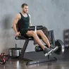 Máquina de Extensión y Curl de Piernas Ajustable con Carga de Placas para Entrenamiento de Cadera Muslos en Gimn... - Ogal.Es