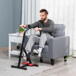 Pedales Estáticos Personas Mayores de Piernas y Brazos Altura Ajustable 75-97 cm Pantalla LCD y Rodillo Masajeador - Ogal.Es