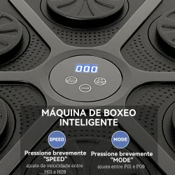 Boxeo Pared Musical con 9 Modos de Velocidad Guantes Conexión Bluetooth Luces LED para Adultos y Niños en Casa O... - Ogal.Es