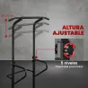 Barra de Dominadas Altura Regulable Estación de Fondos Resistente para Gimnasio en Casa Entrenamiento de Fuerza ... - Ogal.Es