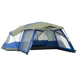 Tienda de Campaña 6-8 Personas Tienda Familiar con Vestíbulo 2 Ventanas Tienda Tipo Cúpula Poliéster 3000mm 518x... - Ogal.Es