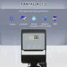 Bicicleta Estática con Respaldo de 8 Niveles de Resistencia con Volante Asiento Ajustable, Pantalla LCD y Soporte - Ogal.Es