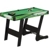 Mesa de Billar Plegable 104 cm con 16 Bolas 2 Tacos Tiza Triángulo y Cepillo para Niños y Adultos Verde - Ogal.Es