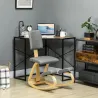 Silla Ergonómica de Rodillas con Respaldo Cojines Acolchados Marco de Madera para una Mejor Postura Oficina Gris - Ogal.Es