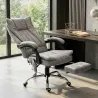 Silla de Oficina con 6 Puntos de Masaje Ajustable con Función de Calefacción Reposapiés Retráctil y Control Remo... - Ogal.Es
