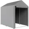 Carpa de Jardín para Herramientas 1,2x1,8x1,65 m con 2 Habitaciones Puerta con Cremallera Impermeable Anti-UV Gr... - Ogal.Es