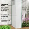 Invernadero de Exterior con Ventanas de Malla y Puerta con Cremallera para Cultivar Plantas Flores 196x77x197 cm... - Ogal.Es