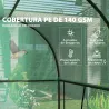 Invernadero de Exterior con 2 Puertas Enrollables con Cremallera Marco de Acero y Cubierta de PE 200x100x178 cm ... - Ogal.Es