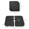 Base para Sombrilla de 4 Piezas Soporte para Parasol de HDPE Rellenable con Agua 59 kg o Arena 80 kg para Jardín... - Ogal.Es