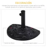 Soporte para Parasol Peso 9 kg en Forma de Semicírculo para Poste de Paraguas de Ø3,8 cm y Ø4,8 cm 50x31x32 cm N... - Ogal.Es