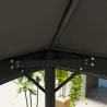 Toldo de Recambio 4x3 m con Techo Doble Orificios de Drenaje y Protección UV Solo Toldo NO Incluye Marco Gris - Ogal.Es