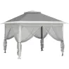 Carpa Plegable 3,3x3,3 m Pop-up Altura Ajustable Doble Techo Mosquiteras Extraíbles y Bolsa de Transporte Anti-U... - Ogal.Es