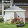 Carpa Plegable 3,3x3,3 m Pop-up Altura Ajustable Doble Techo Mosquiteras Extraíbles y Bolsa de Transporte Anti-U... - Ogal.Es