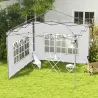 Paredes Laterales para Carpa de 3 x 3 / 3 x 4 m 2 Paneles de Tela Oxford de 295x195 cm con Ventana para Fiestas ... - Ogal.Es