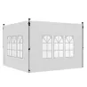 Paredes Laterales para Carpa de 3 x 3 / 3 x 4 m 2 Paneles de Tela Oxford de 295x195 cm con Ventana para Fiestas ... - Ogal.Es