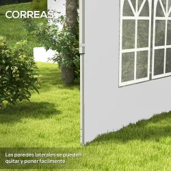 Paredes Laterales para Carpa de 3 x 3 / 3 x 4 m 2 Paneles de Tela Oxford de 295x195 cm con Ventana para Fiestas ... - Ogal.Es