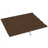 Techo de Repuesto Retráctil 3x2,5 m para Marco de 3x2 m Toldo de Tela Solo para Cenador Jardín con 8 Orificios Café - Ogal.Es
