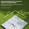 Techo de Repuesto Retráctil 3x2,5 m para Marco de 3x2 m Toldo de Tela Solo para Cenador Jardín con 8 Orificios Café - Ogal.Es