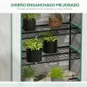 Invernadero Resistente de 5 Niveles con 1 Puerta con Cremallera Anti-UV Diseño Ensanchado y Estantes 90x49x193 c... - Ogal.Es