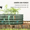 Jardinera Exterior Grande de Acero Galvanizado con Base Abierta Bordes de Seguridad Fácil Montaje 150x62x30 cm V... - Ogal.Es