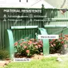 Invernadero Pequeño Invernadero de Jardín para Cultivo de Plantas con 4 Ventanas Enrollables 400x100x80 cm Verde - Ogal.Es