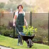 Valla de Jardín de Acero con Revestimiento de PE 2 Modos de Instalación para Plantas Animales 93x22x150 cm Marrón - Ogal.Es
