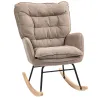 Silla Mecedora con Patas de Madera de Haya y Reposabrazos Mecedora para Lactancia Carga 120 kg para Dormitorio M... - Ogal.Es