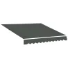 Techo de Repuesto para Toldo 382x240 cm Lona para Toldo con Dobladillo Protección UV Impermeable para Patio Gris - Ogal.Es