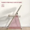 Juego de 4 Sillas Plegables Tapizadas en Lino Sintético con Respaldo y Estructura de Acero para Salón 45x46x78 c... - Ogal.Es
