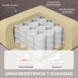 Sillón de Salón con Reposacabezas y Patas de Madera Butaca Carga 160 kg para Dormitorio Oficina Sala de Estar Ma... - Ogal.Es