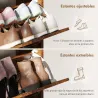 Zapatero Estrecho con 4 Compartimentos Abatibles Divisores Ajustables para 24 Pares con Antivuelco 120x24x103 cm... - Ogal.Es