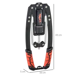 Extensor de Pecho Ajustable de 10-200 kg con 20 Niveles de Resistencia y Agarre Antideslizante 43x16x5 cm Negro ... - Ogal.Es