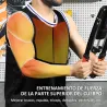 Extensor de Pecho Ajustable de 10-200 kg con 20 Niveles de Resistencia y Agarre Antideslizante 43x16x5 cm Negro ... - Ogal.Es