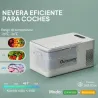 Nevera Portátil Eléctrica 16,8L Refrigerador de Coche 12/24/220V -20? a +20 ? con Pantalla Luz LED 59x32x28 cm B... - Ogal.Es